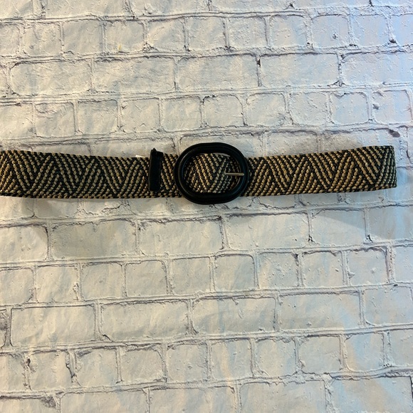 ETHNIC STYLE STRETCH WOMENS WIDE BELT COVERED BUCKLE SIZE 14/16 - Picture 4 of 11